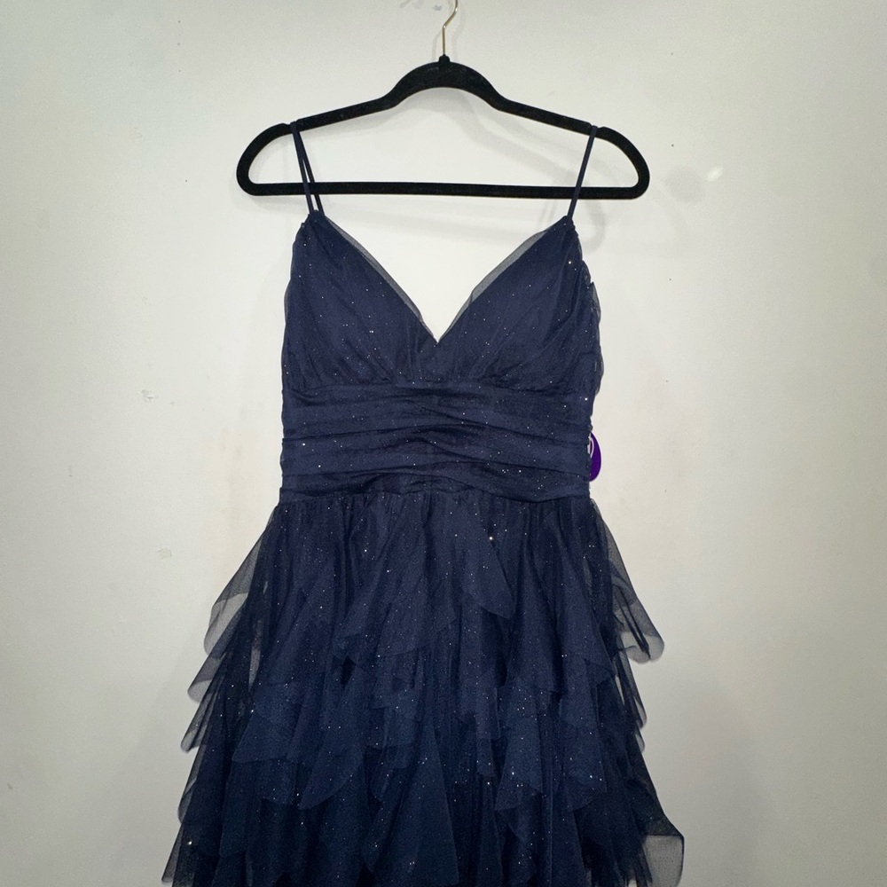 Windsor Navy Blue Layered Dress - Picture 1 of 4